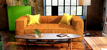 Диваны в интерьере гостиной-38, Удобный и мягкий диван Фри